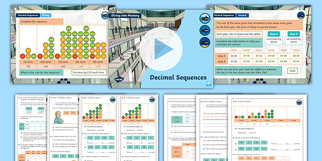 complementing white rose maths year 5 decimal sequences