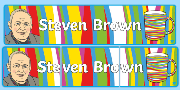 Scottish Artist Steven Brown Display Banner Mccoo Art Design