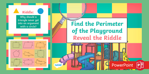 Find the Perimeter of the Playground Reveal the Riddle