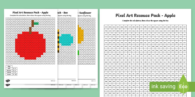 Easy start in pixel art: Pixel art book with models to color and grids to  create