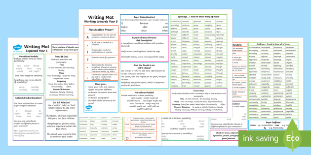 Year 5 Differentiated Writing Mats Teacher Made