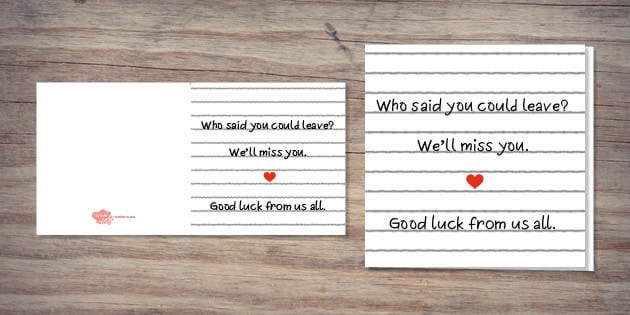 We'll Miss You Card | Twinkl Party (teacher made) - Twinkl we-ll-miss-you-card-twinkl-party-teacher-made-twinkl