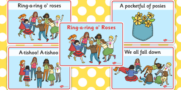 Ring A Ring O Roses Sequencing Cards Teacher Made