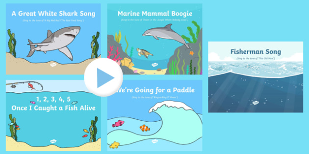 Under the Sea Songs and Rhymes PowerPoints Pack - Twinkl