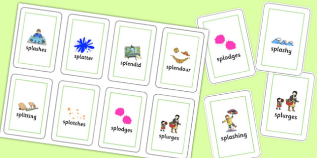 Two Syllable SPL Flash Cards (Teacher-Made)