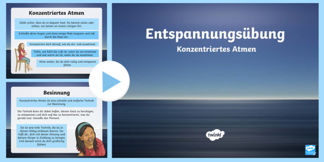 Konzentriertes Atmen Entspannungsubungen Powerpoint Prasentation