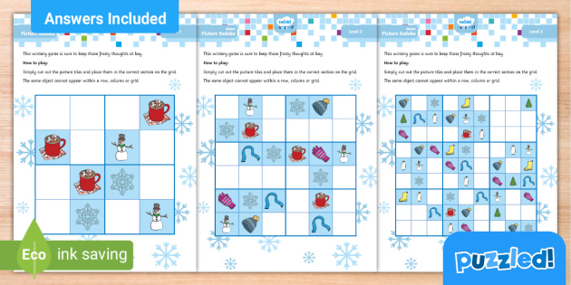 Winter Sudoku Puzzle