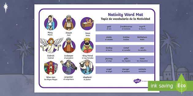 nativity-word-mat-english-spanish-nativity-word-bank