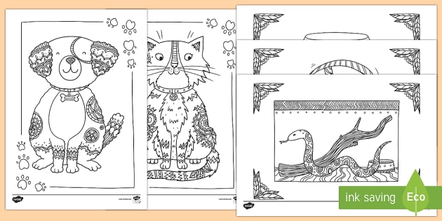 Coloriages Anti Stress Les Animaux Domestiques