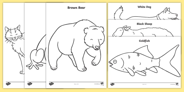 Free Brown Bear Brown Bear Printable Book Pdf FREE PRINTABLE TEMPLATES