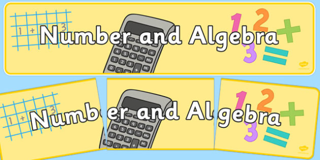 Number and Algebra Display Banner NZ (teacher made)