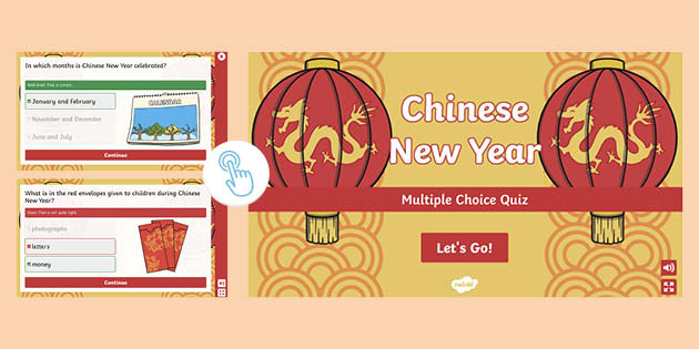 Chinese New Year Interactive Quiz Teacher Made