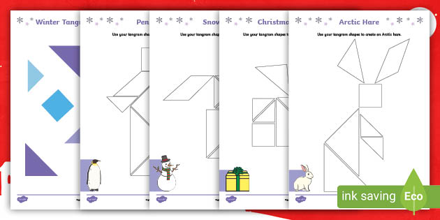 Winter Tangrams Activity