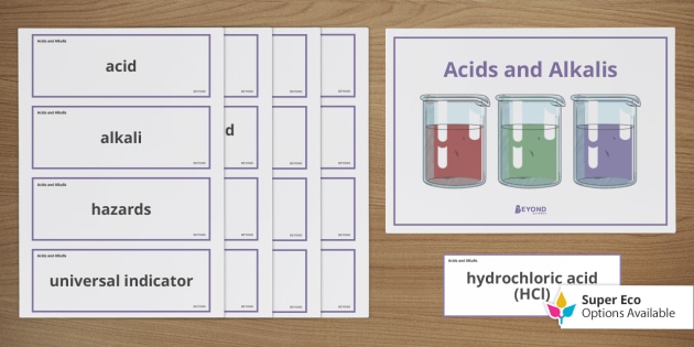 Acids And Alkalis Word Wall Teacher Made 8540