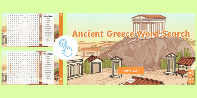 KS2 Ancient Greece Interactive Word SearchInteractive Word Search