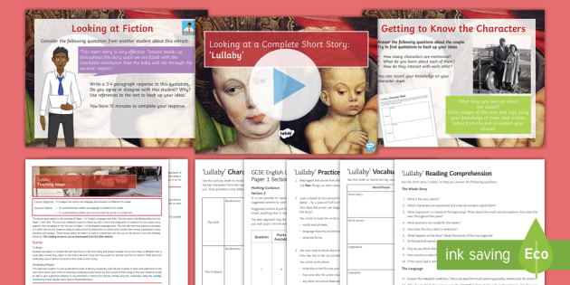 Gcse Aqa P1 Reading Booklet Lesson Pack To Support Teaching - 