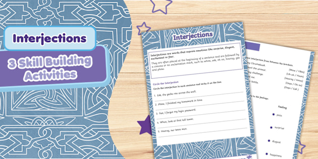 Interjections Worksheets For Grade 3