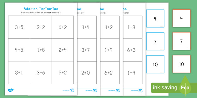 Mental Math Tic-Tac-Toe Multiplication & Division Games