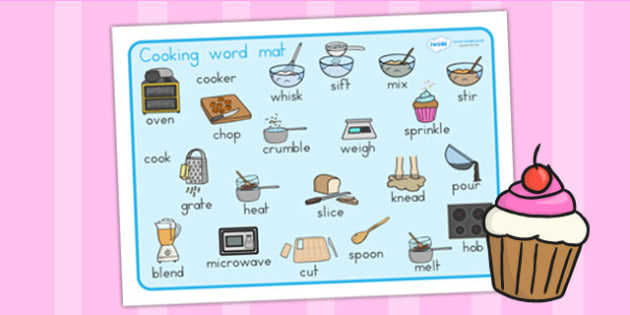 cooking word mat cooking word mat writing aid cook a4 cooking word mat
