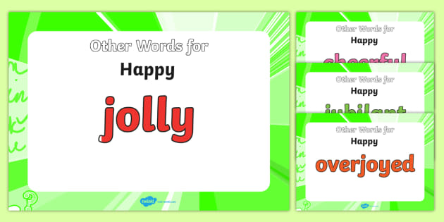 Alternative Word For Very Happy