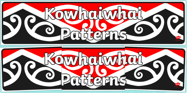 Kowhaiwhai Patterns Display Banner (teacher made)