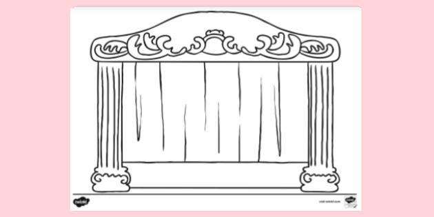 FREE! - Theatre Colouring Sheet | Colouring Sheets