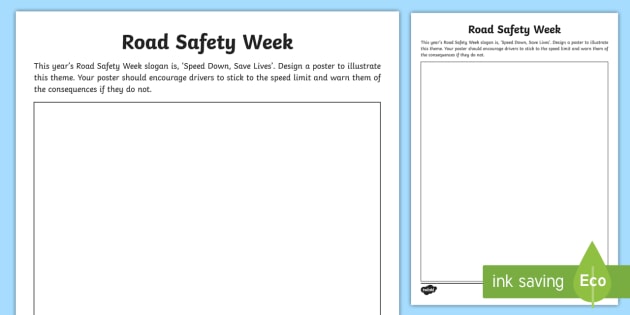 Road Safety Poster Template - HSE Images & Videos Gallery