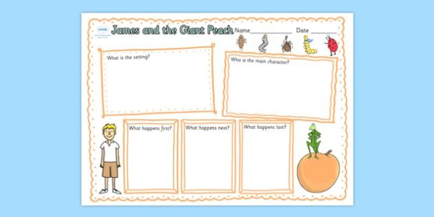 Free Book Review Writing Frame To Support Teaching On James And The Giant