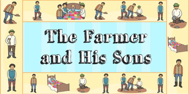 The Farmer and His Sons Display Borders