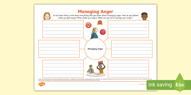 Anger Map Kids Worksheet Free Printable Anger Map Therapy Worksheets