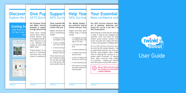 FREE! - Twinkl Boost User Guide - Twinkl Boost, Twinkl, Boost, Product ...