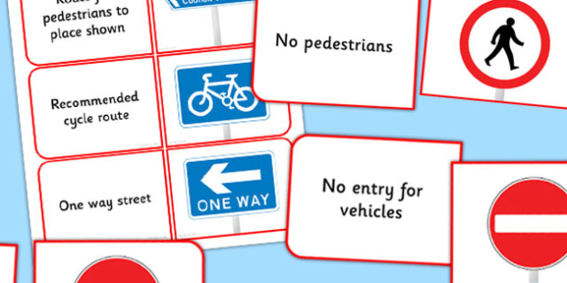Lesson Plan on Road Signs and Symbols KS2 Resources