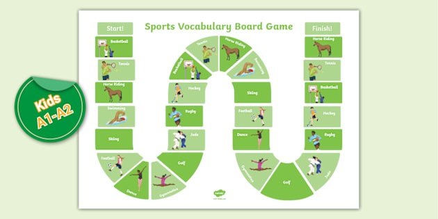 ESL Sports Vocabulary Board Game (Hecho por educadores)