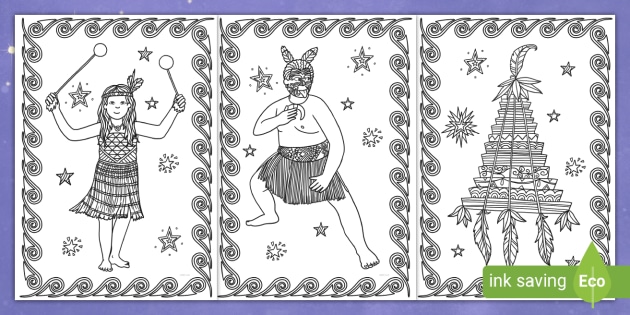 maori coloring pages