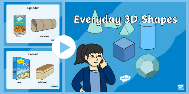 3D Shapes (Year 1) PowerPoint | Everyday Examples | Twinkl