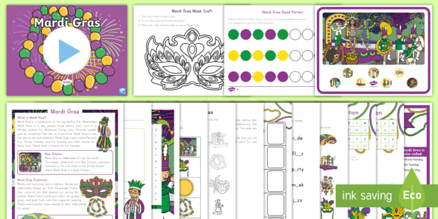 Mardi Gras Activity Resources for Kids | Twinkl