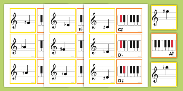 Diskanttiavain Piano Nuotit FlashDiskanttiavain Piano Nuotit Flash  