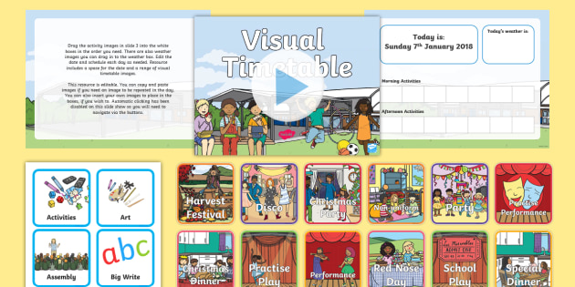 Ultimate Visual Timetable Display Pack (teacher made)
