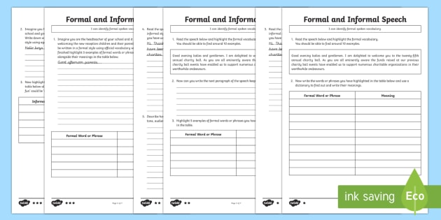 speech marks differentiated worksheets