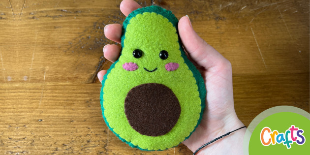 Felt Avocado Sewing Pattern Twinkl Crafts
