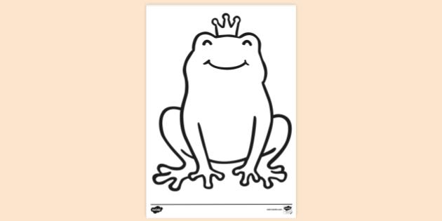 Free Cute Frog Colouring Page Colouring Sheets