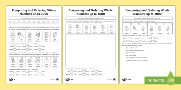 comparing-and-ordering-whole-numbers-up-to-1000-worksheet