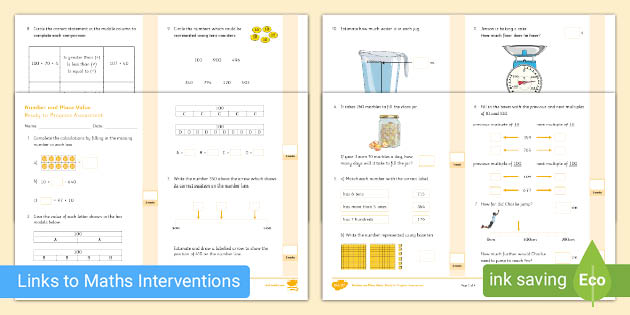 👉 Assessment of Y3 Ready-to-Progress Criteria: Number and Place Value