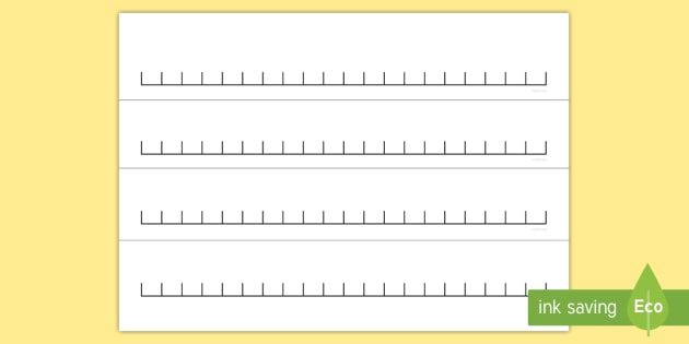 Blank 0 To 20 Number Line teacher Made 