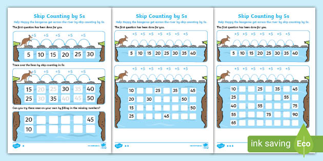 Skip Counting by 5s Worksheet