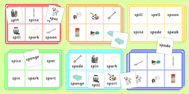 'SP' Blending Bingo - Primary Resources