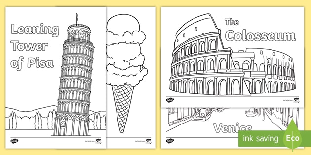 Italian Culture Coloring Pages