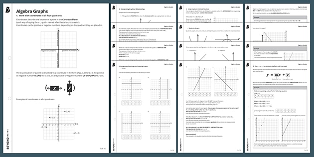 algebra graphs worksheets ks3 maths beyond