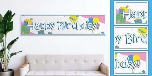 Book Themed Party Banner and Bunting