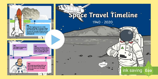space travel timeline powerpoint